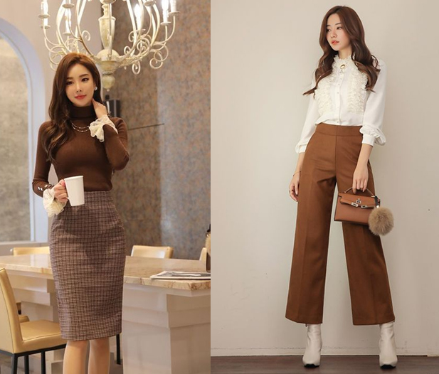  Kore iş kadınlarının ne giydiğine.  Şimdi kore tarzı ofis kombinleri